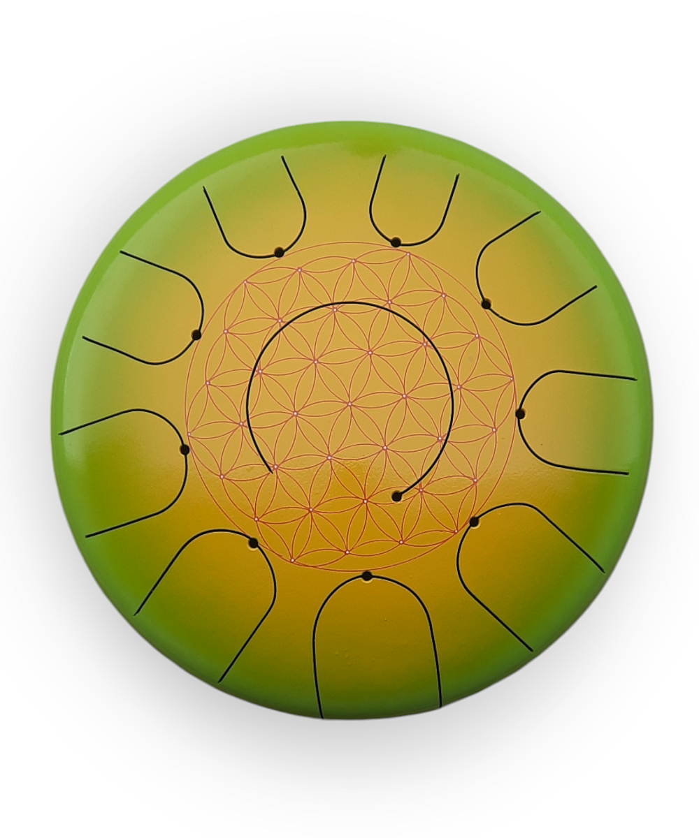 Tongue Drum « Magic Drum » 32 cm, Solaire 432 Hz