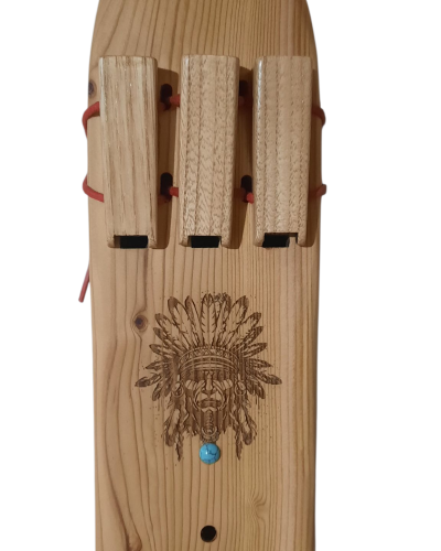 Flûte Amérindienne triple en Fa 432 Hz en Cèdre aromatique