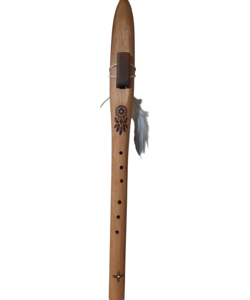 Flûte Amérindienne débutant Aulne en Fa# 432 Hz